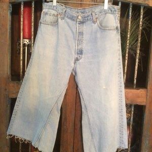 J BUSH Hollywood Creations Denim Goucho/ Crop Size 10 Levi’s